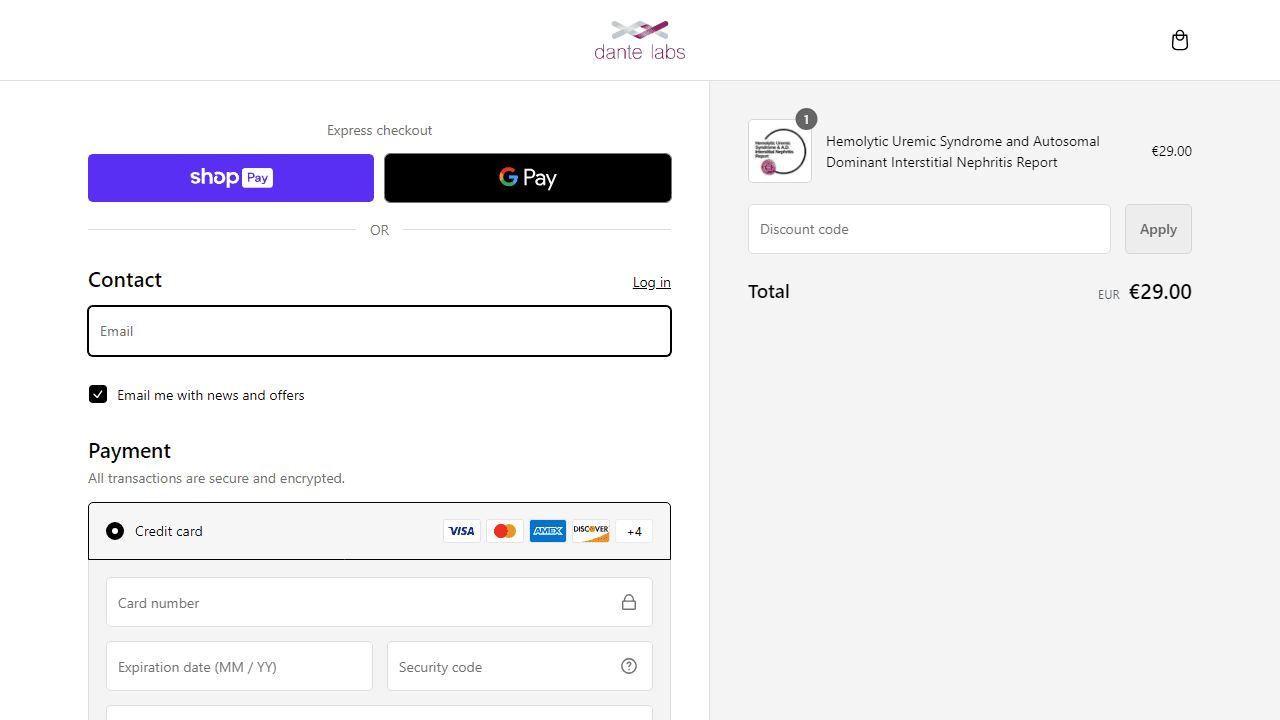 How to apply Dante Labs coupon code